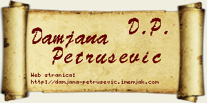 Damjana Petrušević vizit kartica